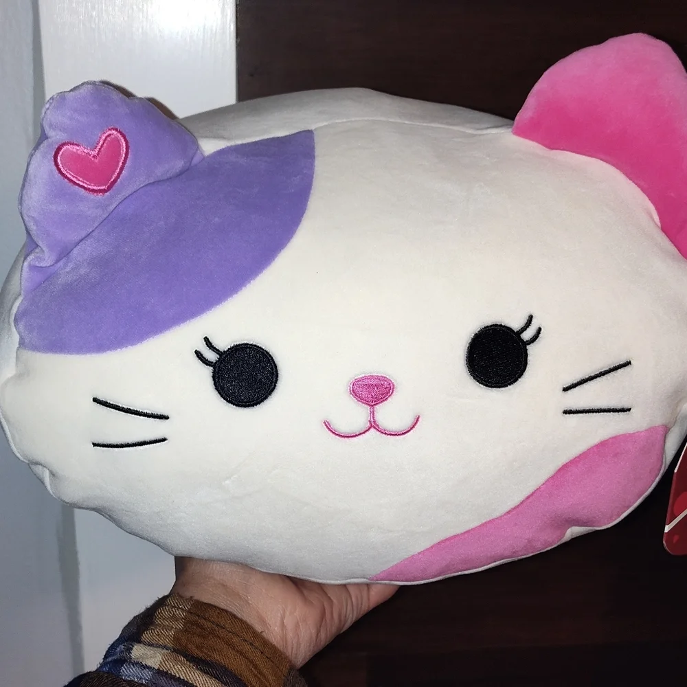 Squishmallows Official Stackable Plush 12 inch Pink And Purple Calico Cat